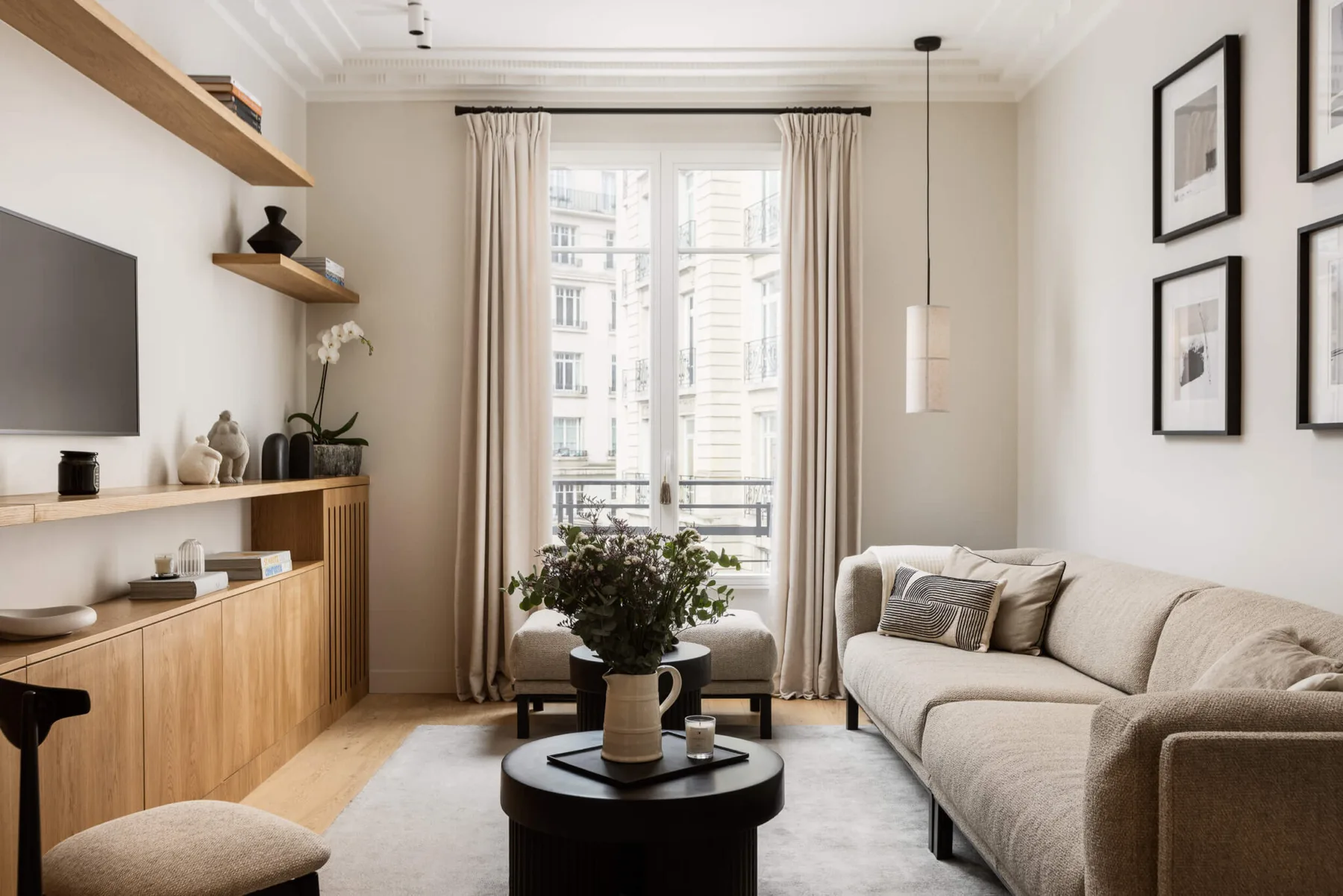 Salon d'un appartement à Passy, Paris 16e