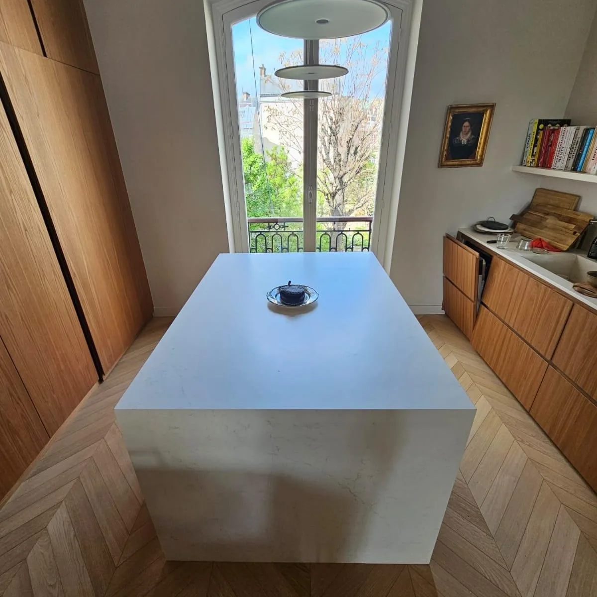 Cuisine en Compac Unique Arabescato — Unique Arabescato