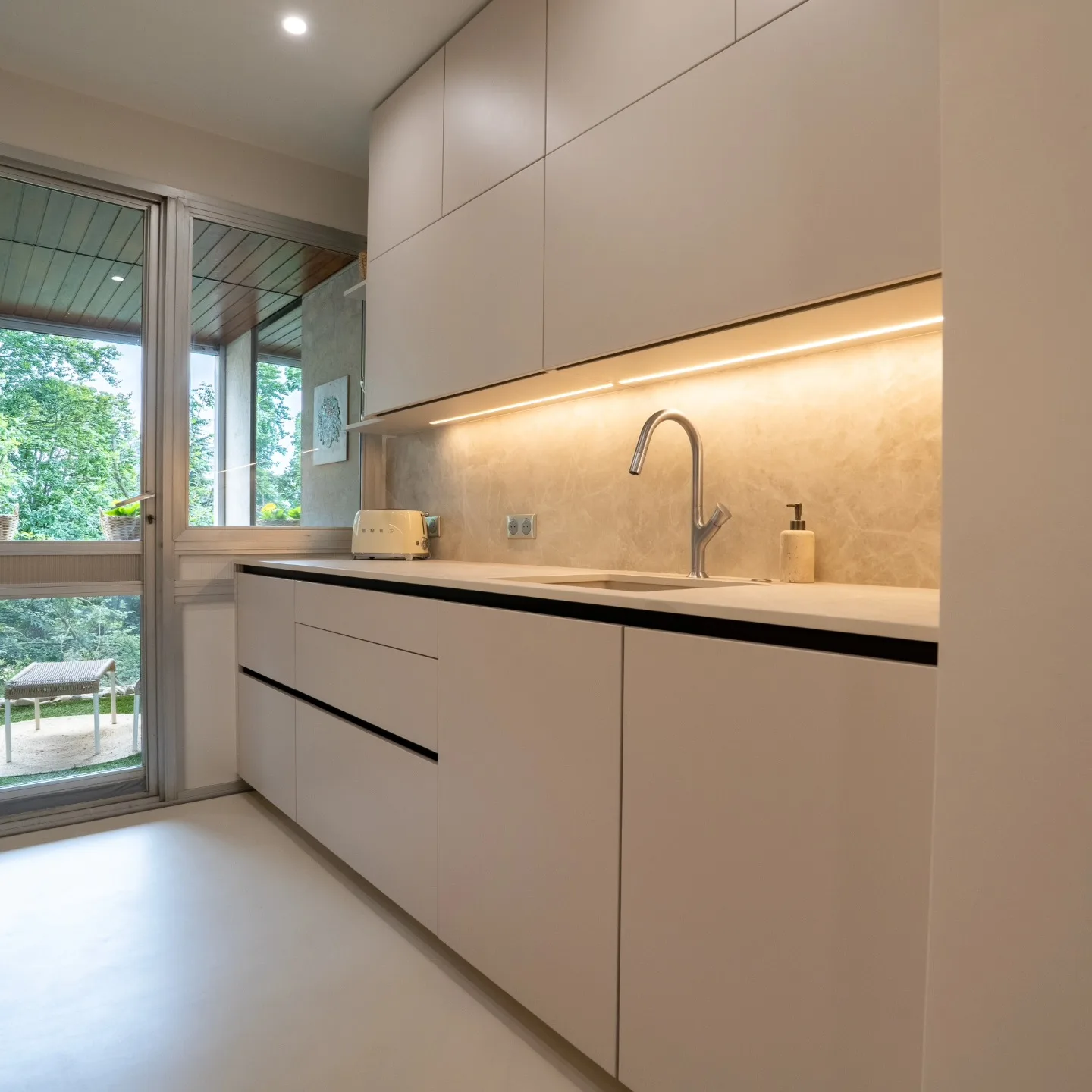 Cuisine en céramique Laminam Diamond Cream — Diamond Cream