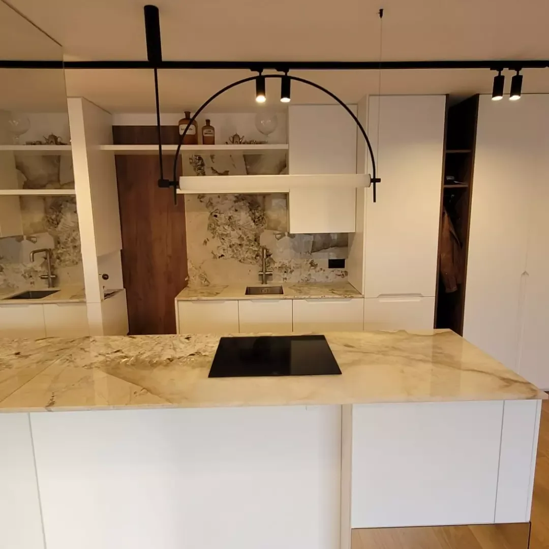 Cuisine en quartzite Patagonia — Kast Design